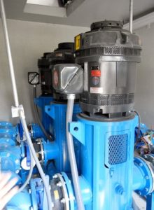 The photo of pump systems with motors