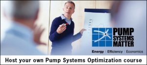 Image that says Host your own pump system optimization class.
