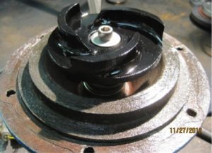 Image of non clogged impeller in test loop