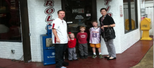 One International Place (right), adjacent to Two International Place (left)