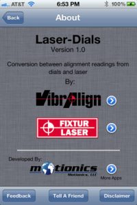This is a photo of a VibrAlign App