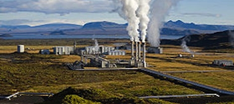 Photo of geothermal plant