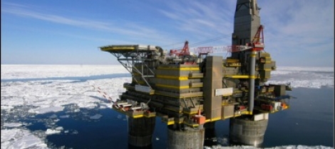Photo of Oil Rig in Ice Environment