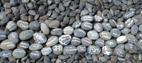 Picture of Rocks Signed By Xylem Employees