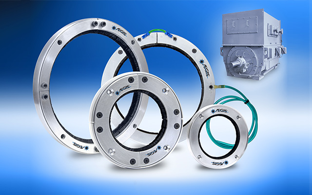 AEGIS® PRO SERIES RINGS PROTECT LARGE MOTORS AND GENERATORS FROM SHAFT VOLTAGE BEARING DAMAGE