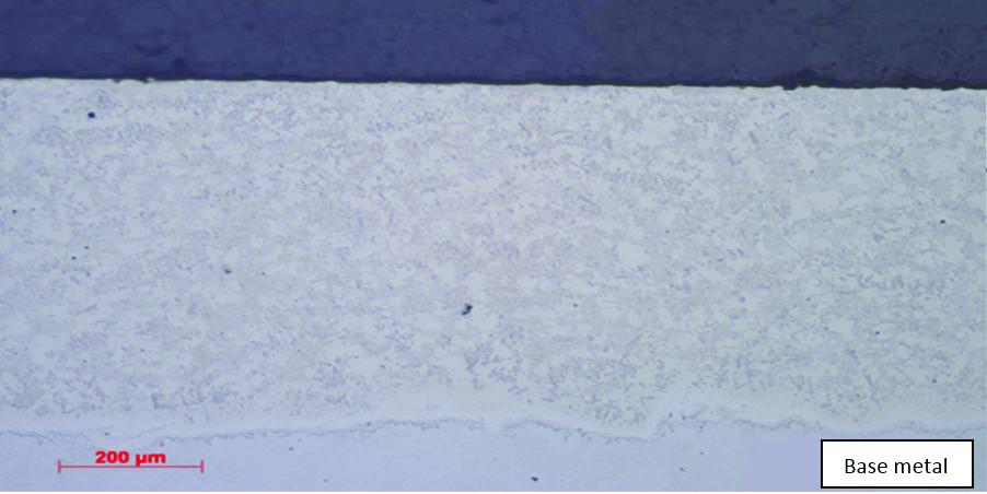 Figure 3 Microstructure of Fusionbond coating, porosity 0.3%