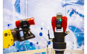 API Radian Plus Laser Tracker with API Robot-mounted Smart Track Sensor.