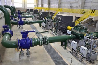 Sulzer provided five HPDM 500-970-2d/23 pumps, water supply