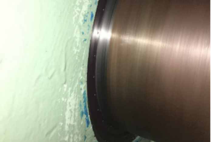 AW Chesterton Matrix Seal - 9.500_ diameter sealing installed.