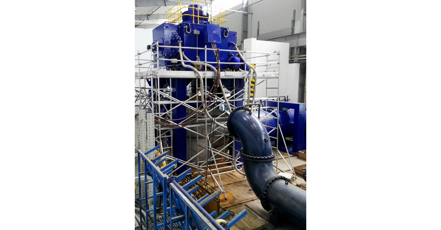 Sulzer Large vertical circulating water pump on Sulzer’s test bed