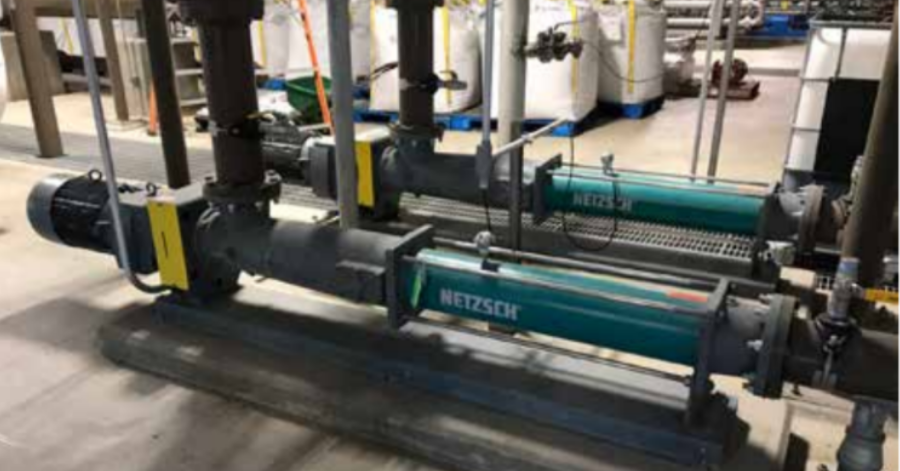 NETZSCH NEMO® 090 BY pumps in the Boiler Building provide a feed to the Struvite production.