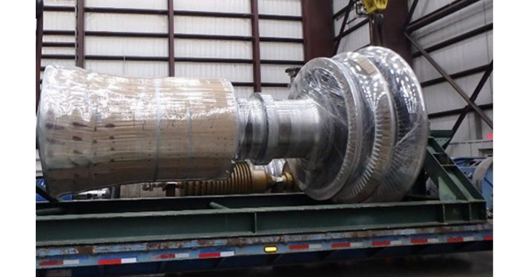 Sulzer The completed gas turbine rotor, weighing over 51 tonnes, was shipped back to the customer within 45 days
