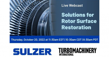 Sulzer Solutions for Rotor Surface Restoration WEBINAR