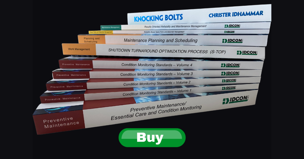 IDCON's Maintenance and Reliability Books