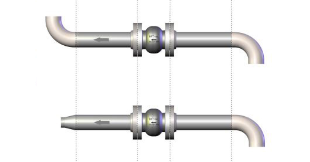 Recommended Installation Guidelines for DFT Axial Flow, Nozzle Check Valves