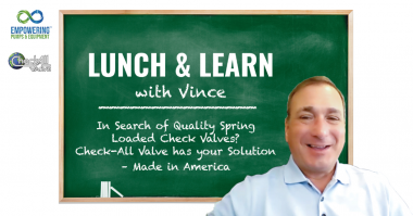 Lunch & Learn with Vince: In Search of Quality Spring Loaded Check Valves?