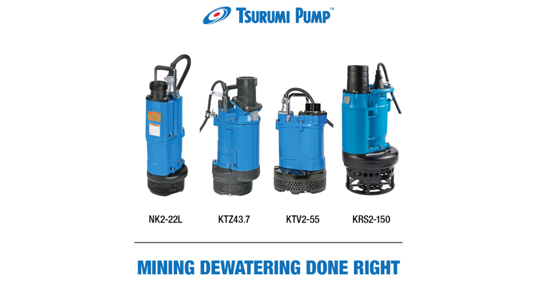 Tsurumi mining dewatering pumps deliver increasingly user-friendly designs