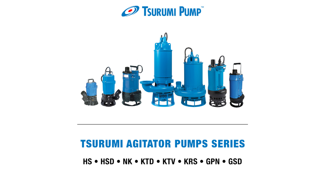 Tsurumi agitator pumps deliver dependability in slurry applications