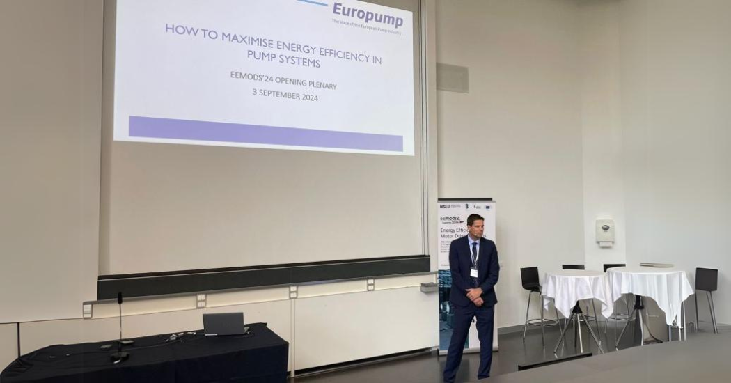 Europump President Highlights European Pump Sector's Energy Efficiency Success at EEMODS Conference