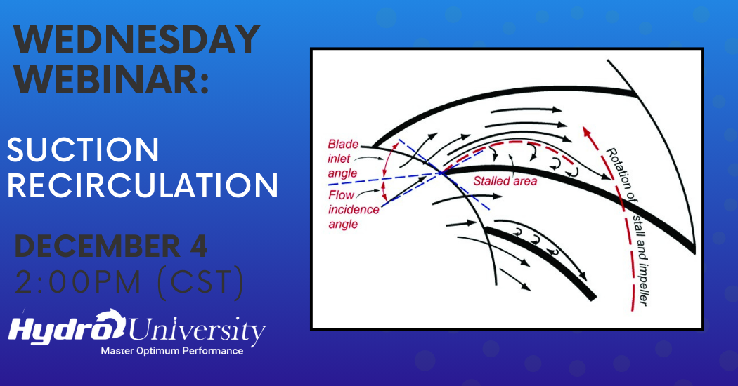 Hydro Wednesday Webinar: Suction Recirculation