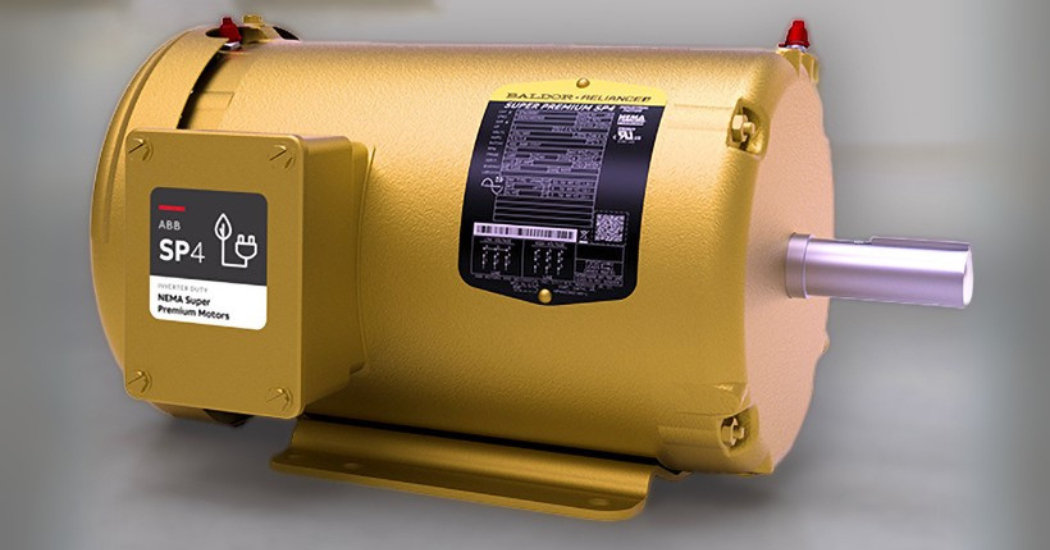 ABB expands Baldor-Reliance SP4 motor line with shaft-grounded models for enhanced bearing protection