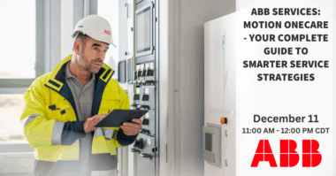 ABB Services: Motion OneCare - Your Complete Guide to Smarter Service Strategies